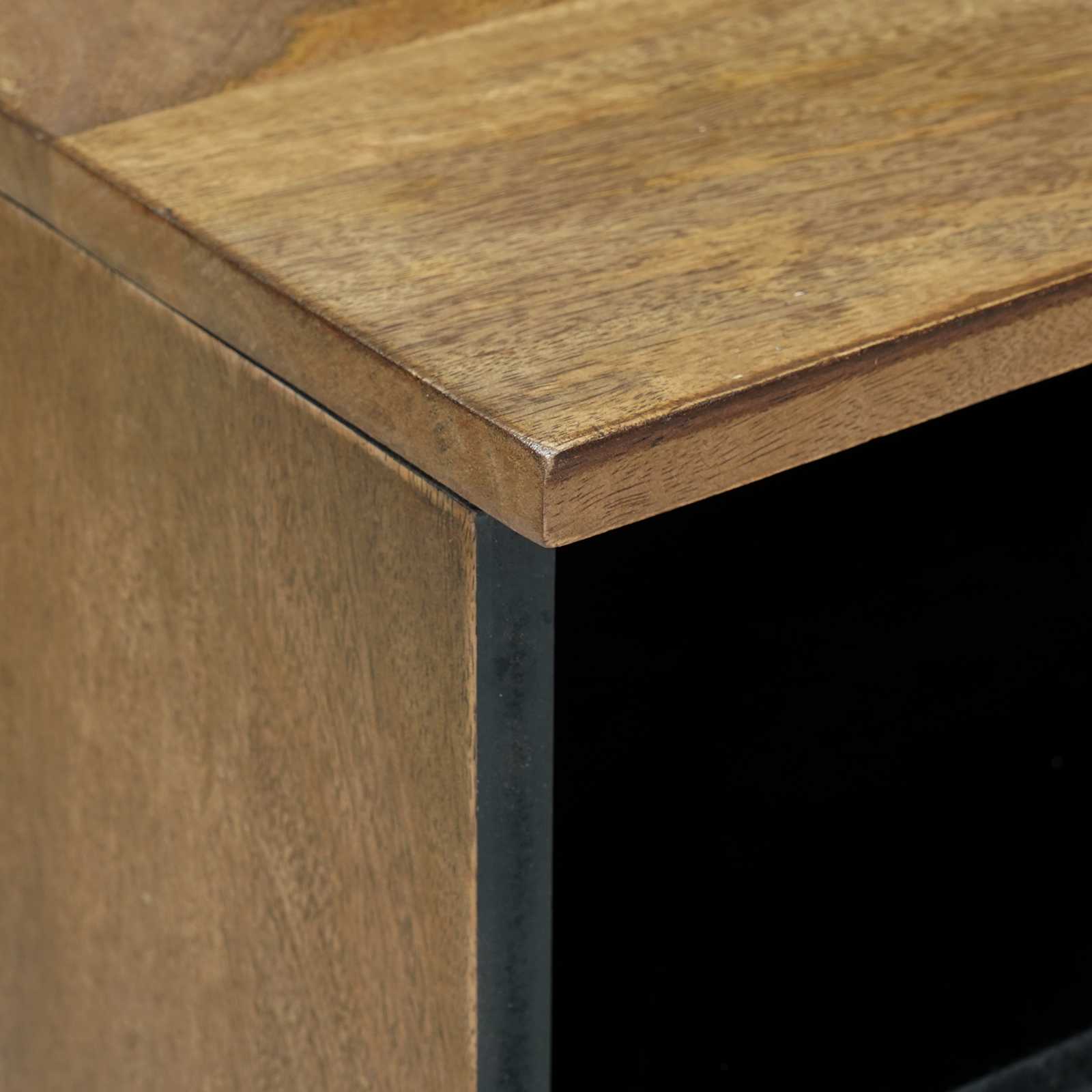Mueble de TV Marrón 100 x 33,5 x 46 cm Madera de mango maciza