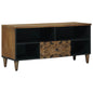 Mueble de TV Marrón 100 x 33,5 x 46 cm Madera de mango maciza