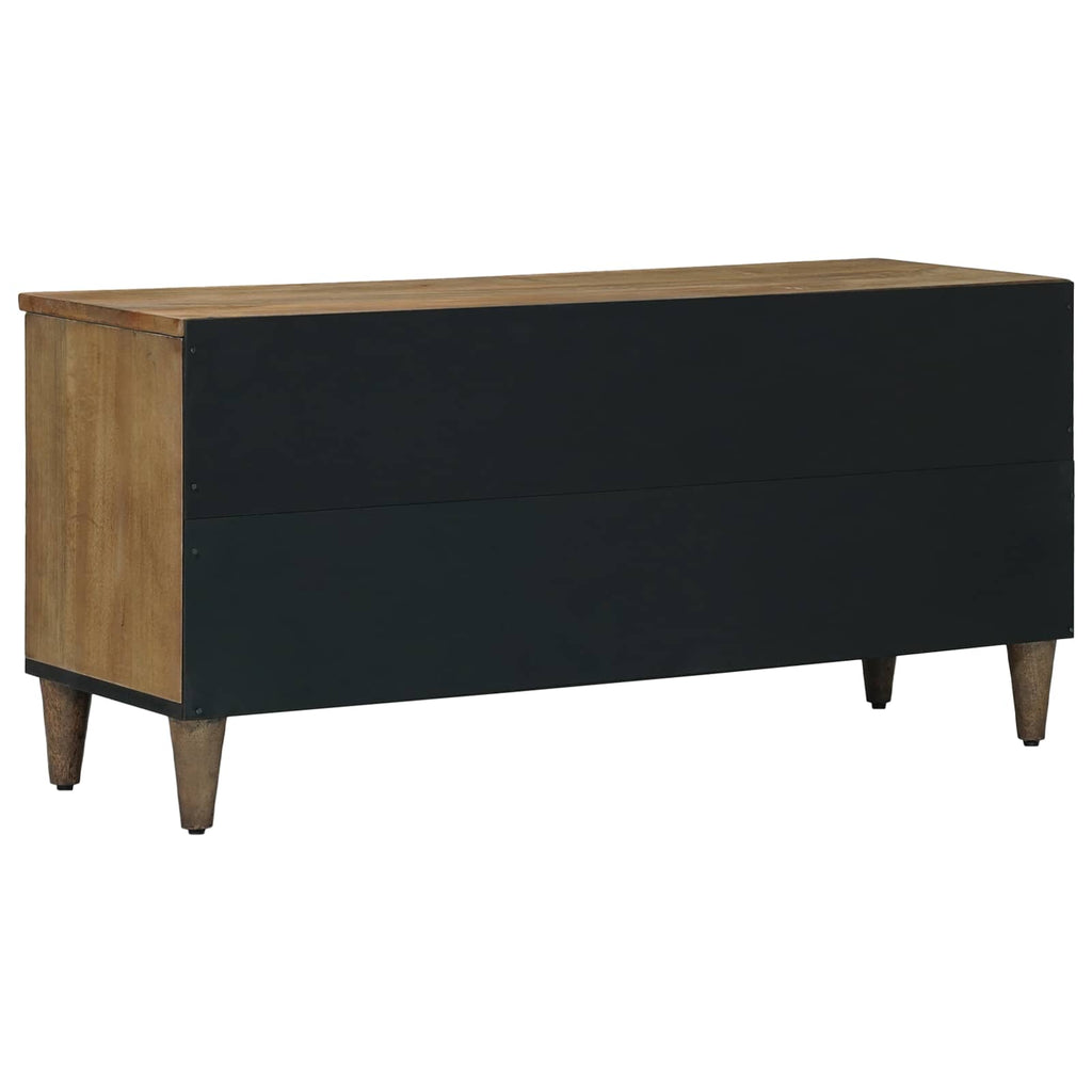 Mueble de TV Marrón 100 x 33,5 x 46 cm Madera de mango maciza