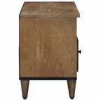Mueble de TV Marrón 100 x 33,5 x 46 cm Madera de mango maciza