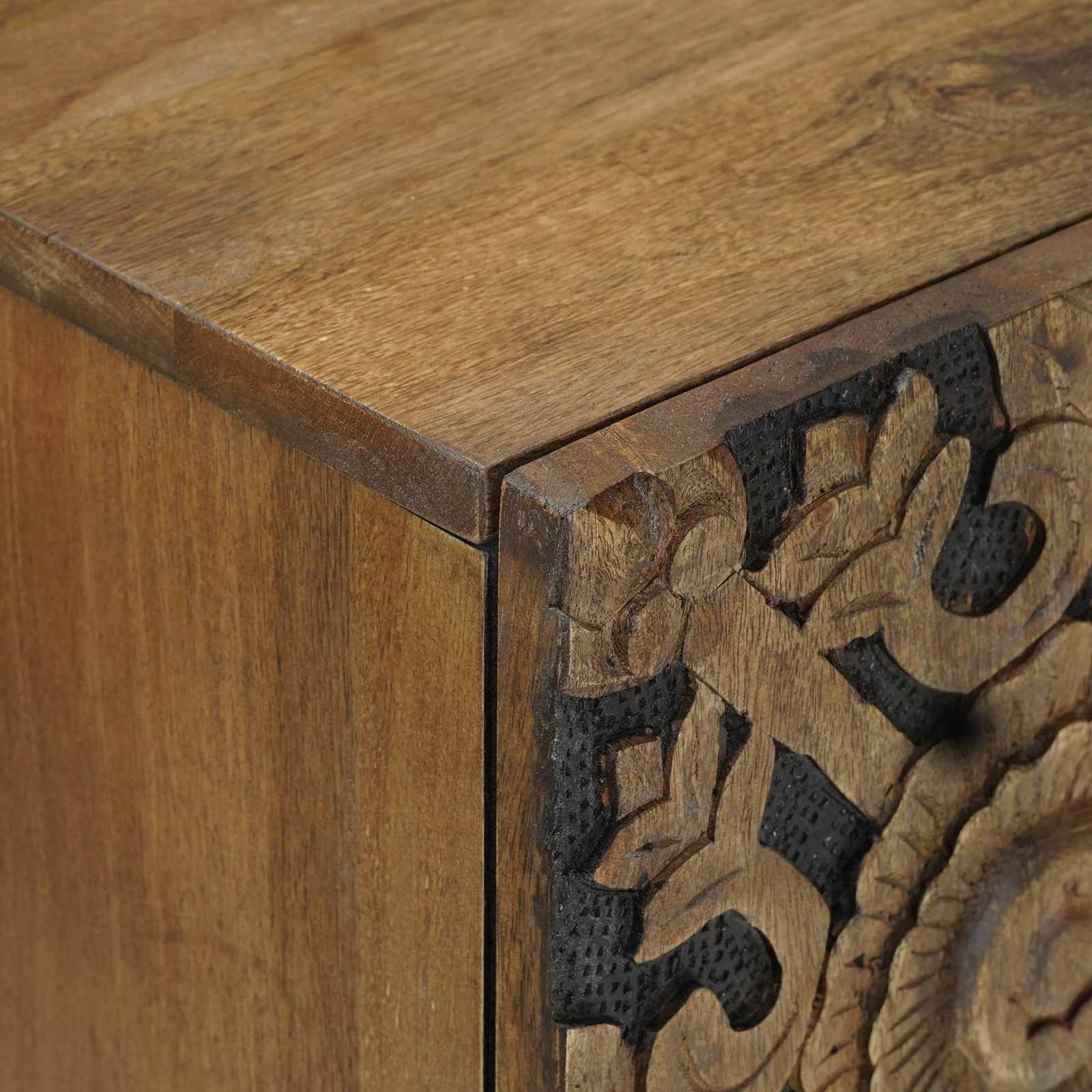 Aparador Marrón 60 x 33,5 x 75 cm Madera de mango maciza