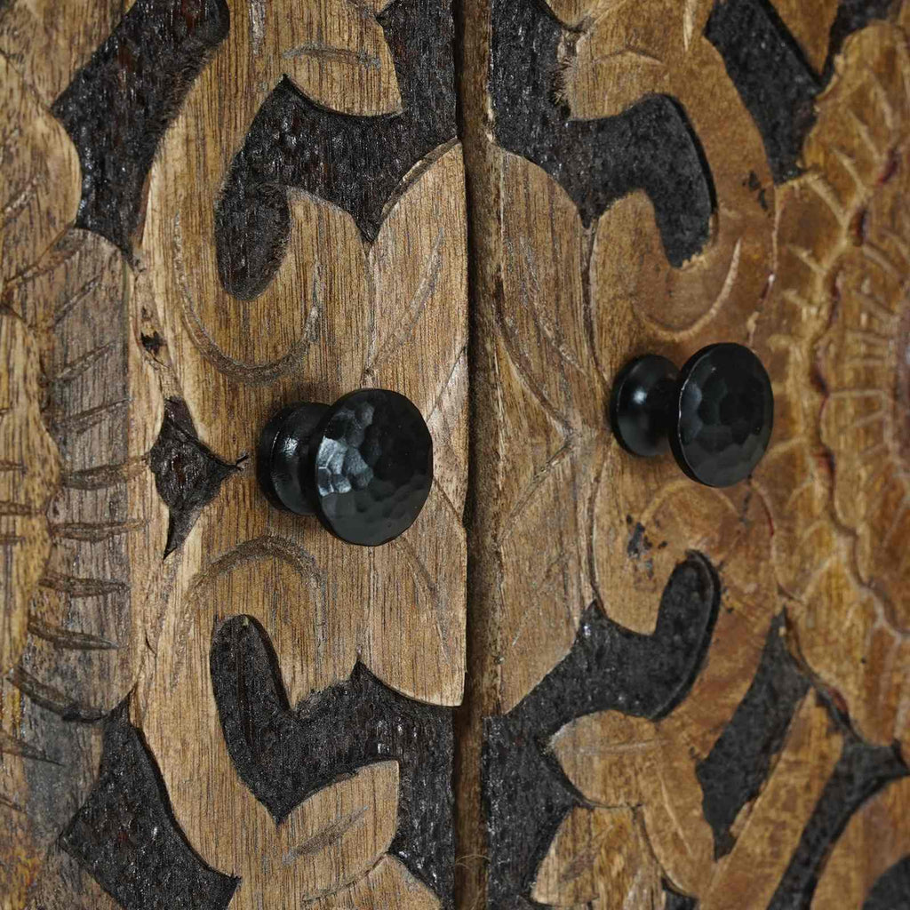 Aparador Marrón 60 x 33,5 x 75 cm Madera de mango maciza