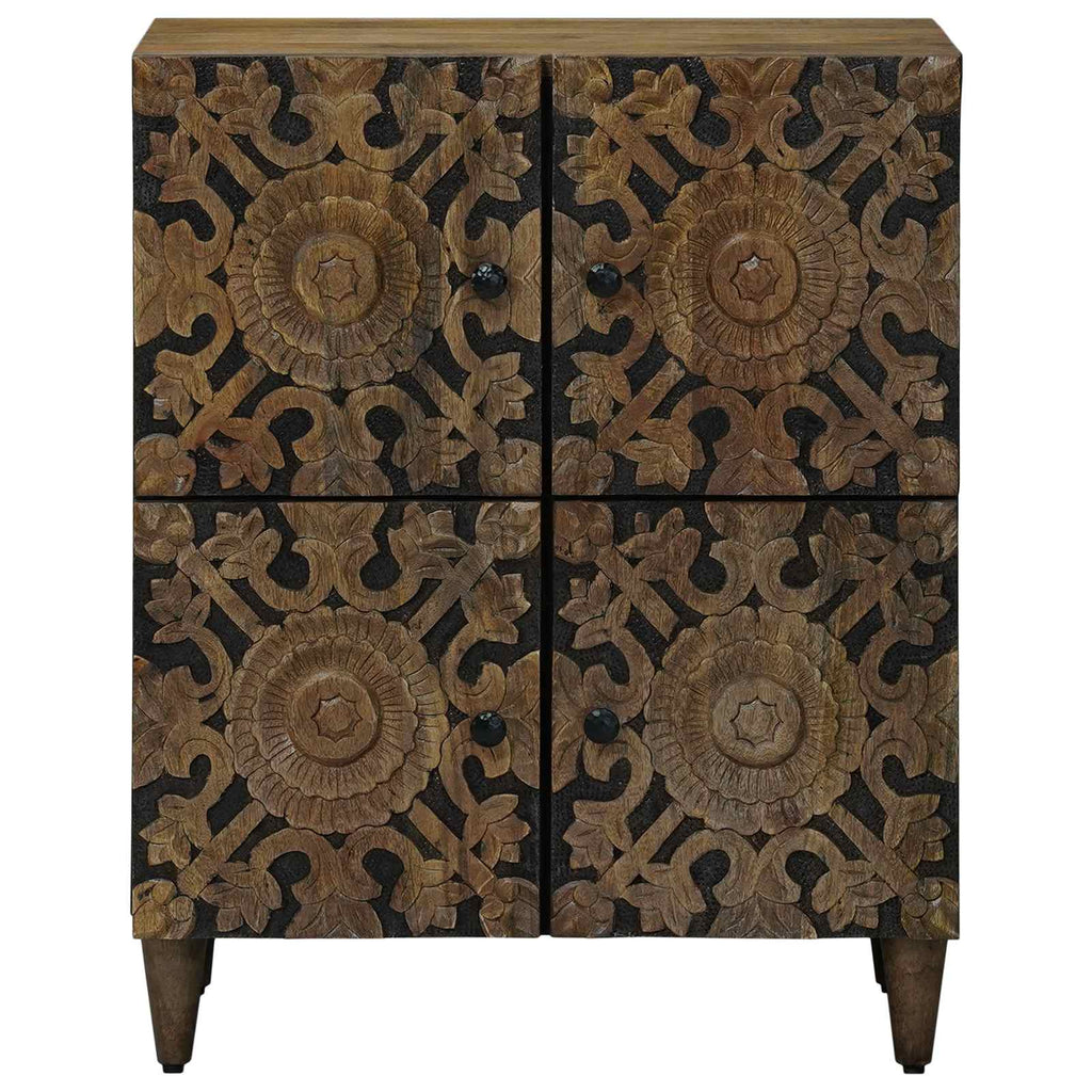 Aparador Marrón 60 x 33,5 x 75 cm Madera de mango maciza