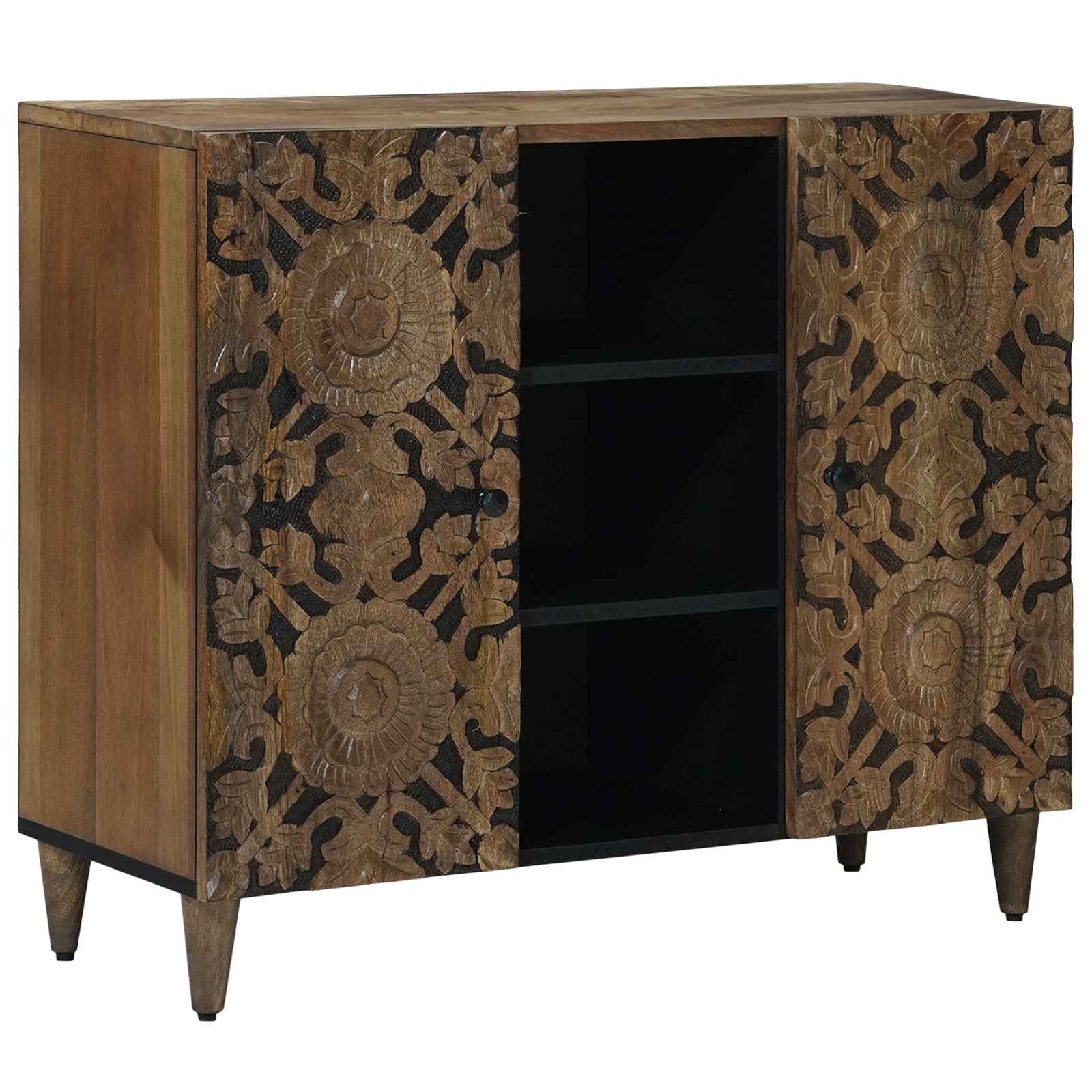 Aparador con estante 90 x 33,5 x 75 cm Madera de mango maciza