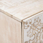 Armario de Noche 2 pcs 40 x 33,5 x 46 cm Madera de mango maciza