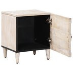 Armario de Noche 2 pcs 40 x 33,5 x 46 cm Madera de mango maciza