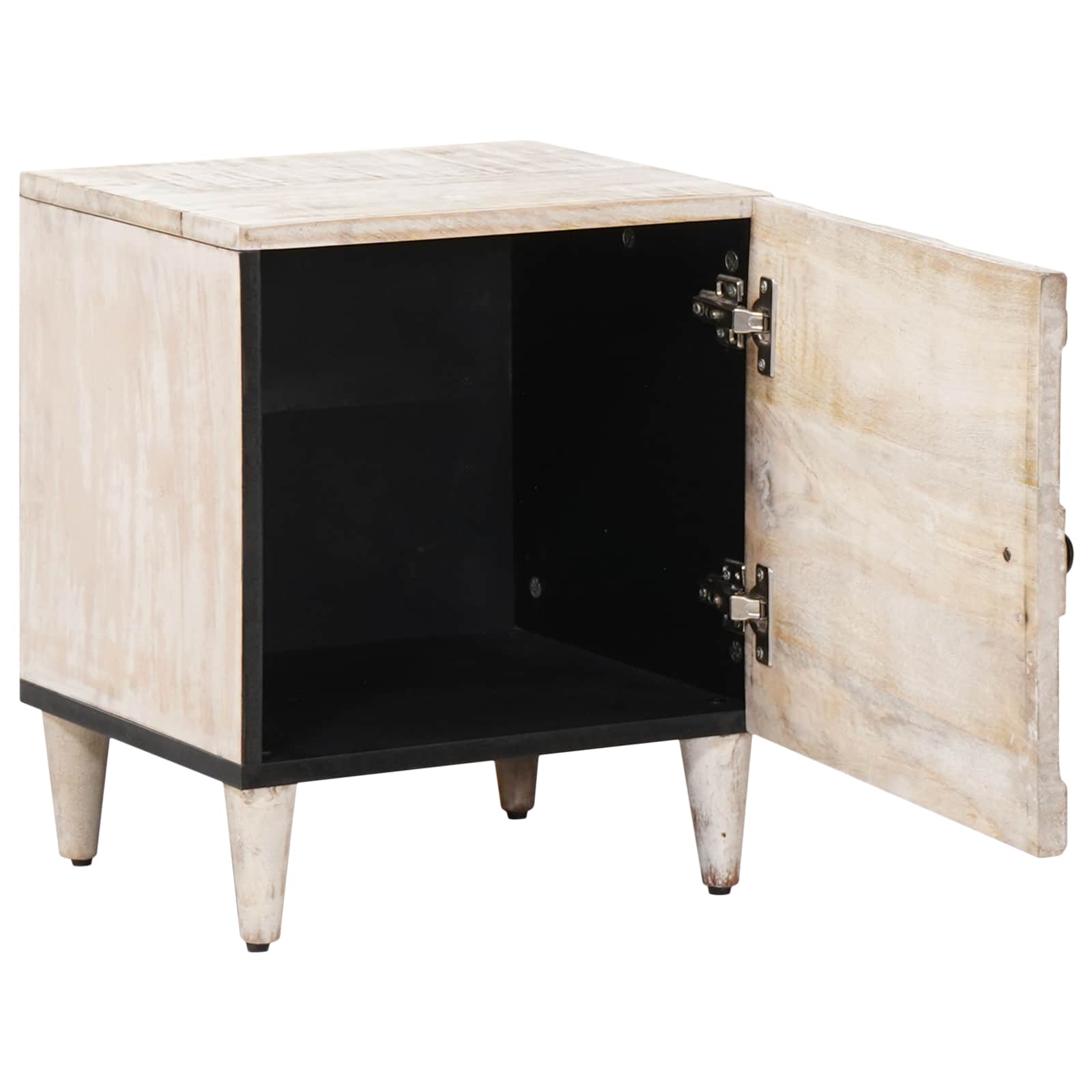 Armario de Noche 2 pcs 40 x 33,5 x 46 cm Madera de mango maciza