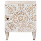 Armario de Noche 2 pcs 40 x 33,5 x 46 cm Madera de mango maciza