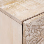 Armario de Noche 2 pcs 40 x 33,5 x 46 cm Madera de mango maciza