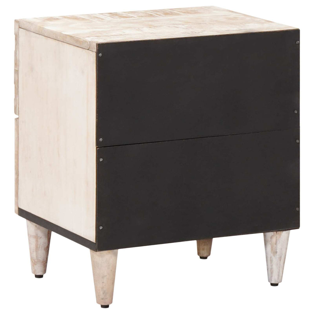 Armario de Noche 2 pcs 40 x 33,5 x 46 cm Madera de mango maciza