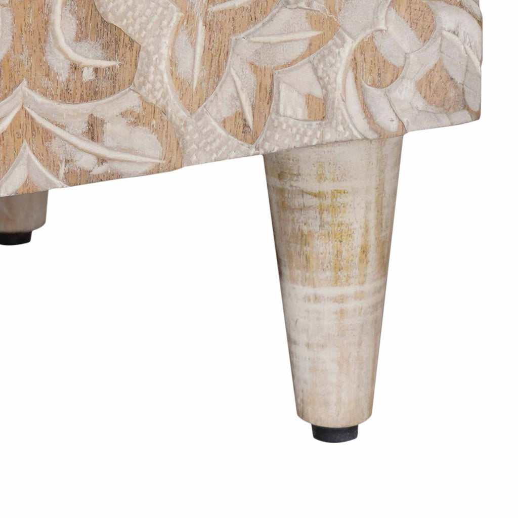 Mueble de TV 105 x 33,5 x 46 cm Madera de mango maciza