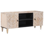 Mueble de TV 105 x 33,5 x 46 cm Madera de mango maciza