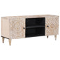 Mueble de TV 105 x 33,5 x 46 cm Madera de mango maciza
