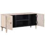 Mueble de TV 105 x 33,5 x 46 cm Madera de mango maciza