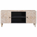 Mueble de TV 105 x 33,5 x 46 cm Madera de mango maciza