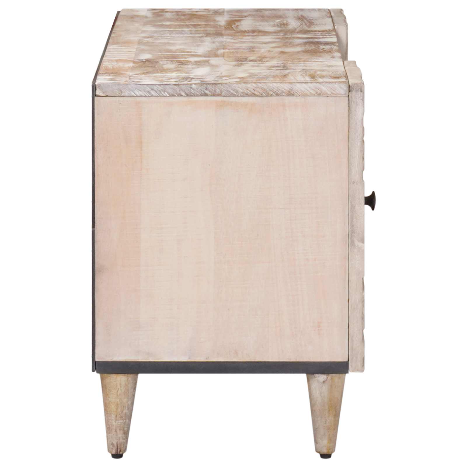 Mueble de TV 105 x 33,5 x 46 cm Madera de mango maciza