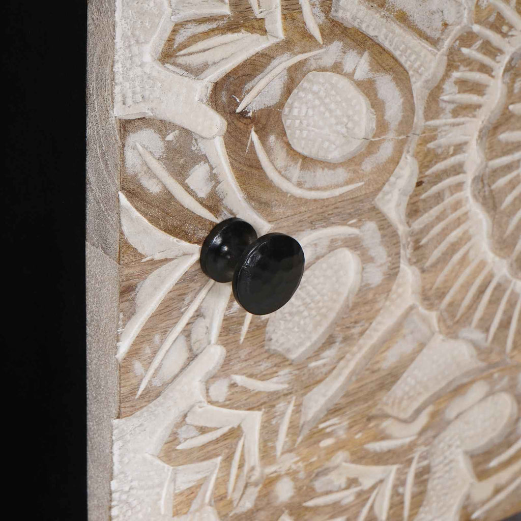 Mesa de Café 80 x 50 x 40 cm Madera de mango maciza