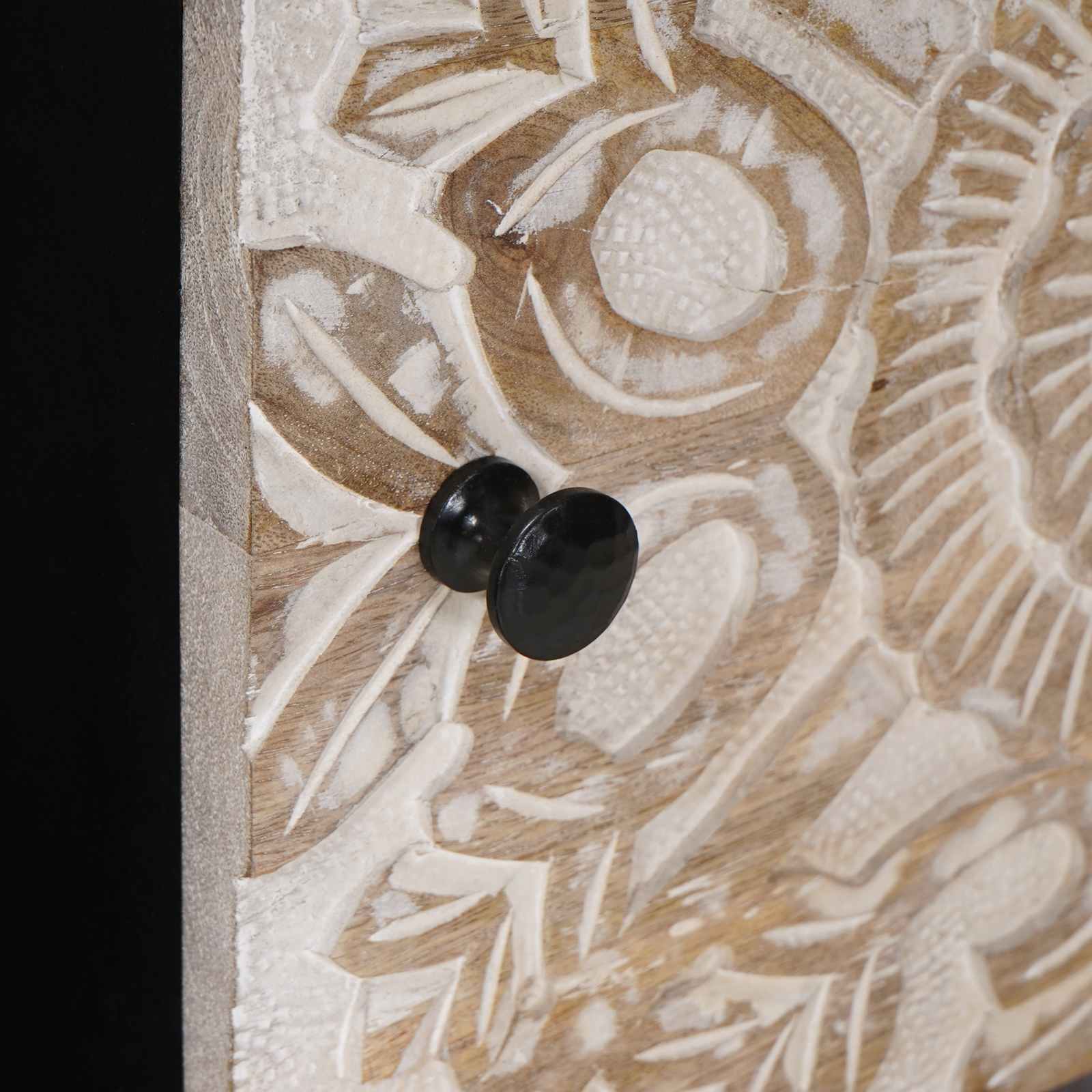 Mesa de Café 80 x 50 x 40 cm Madera de mango maciza