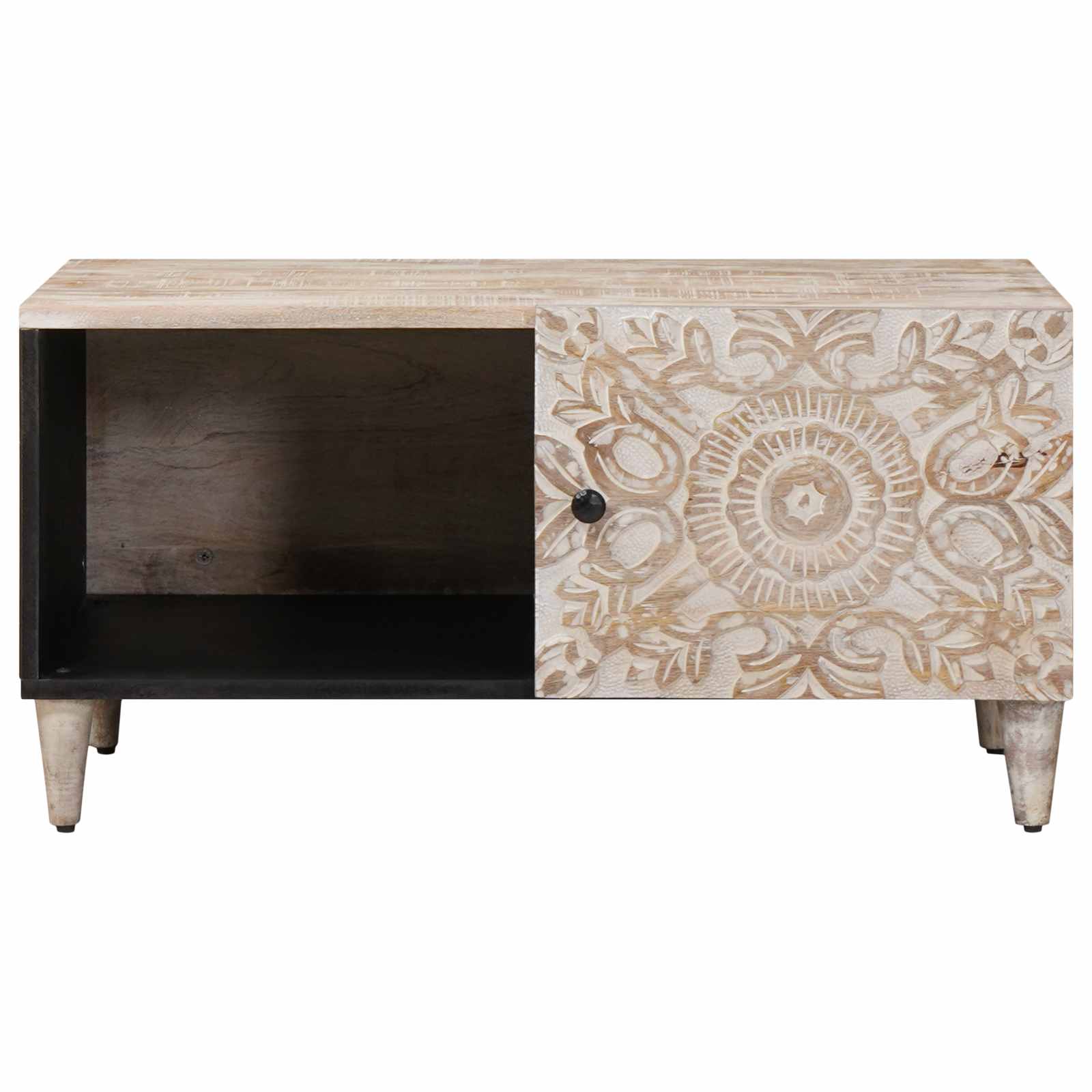 Mesa de Café 80 x 50 x 40 cm Madera de mango maciza
