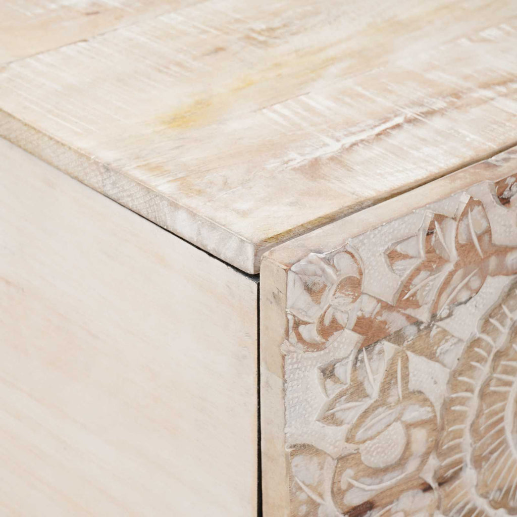 Mesa de Café 80 x 50 x 40 cm Madera de mango maciza