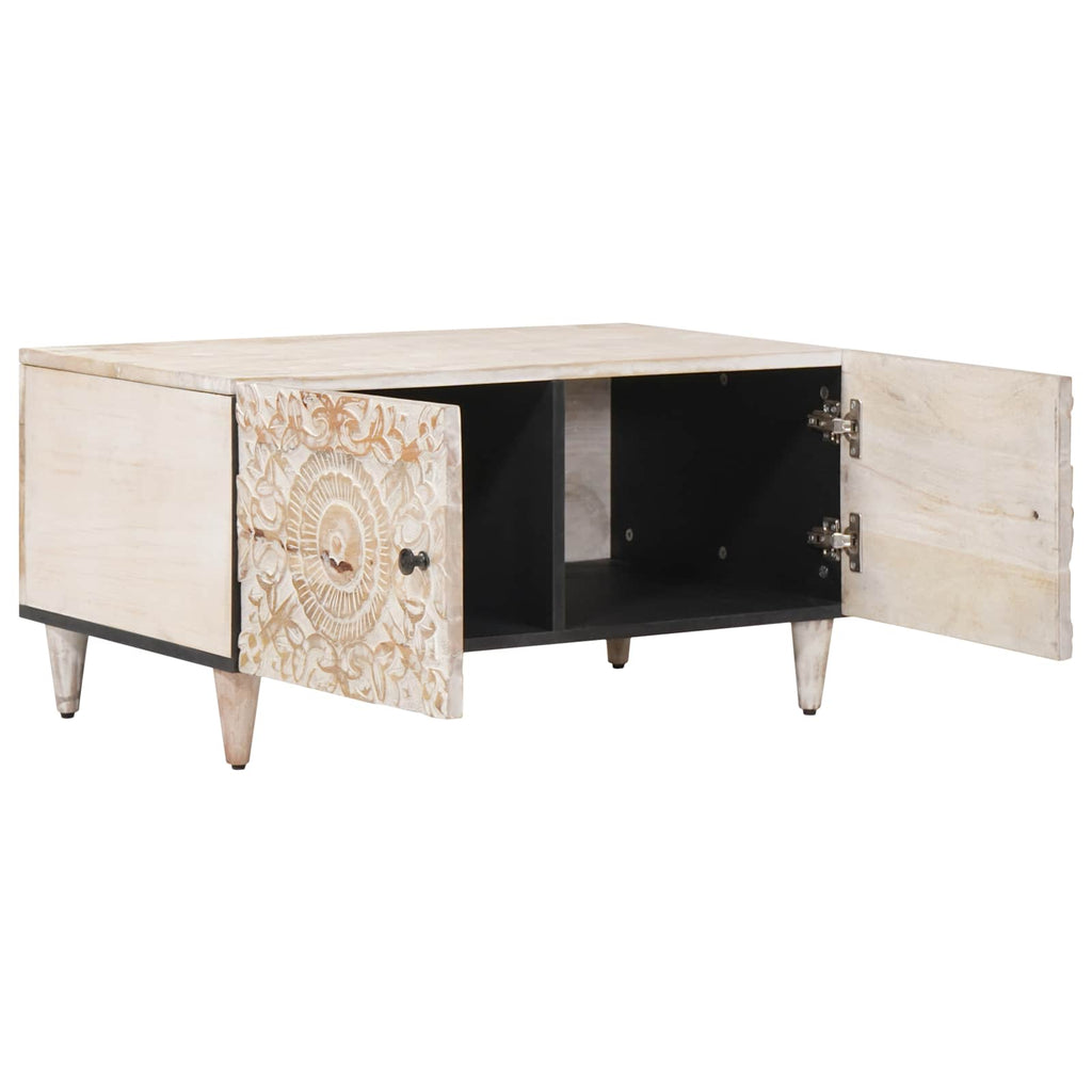 Mesa de Café 80 x 50 x 40 cm Madera de mango maciza