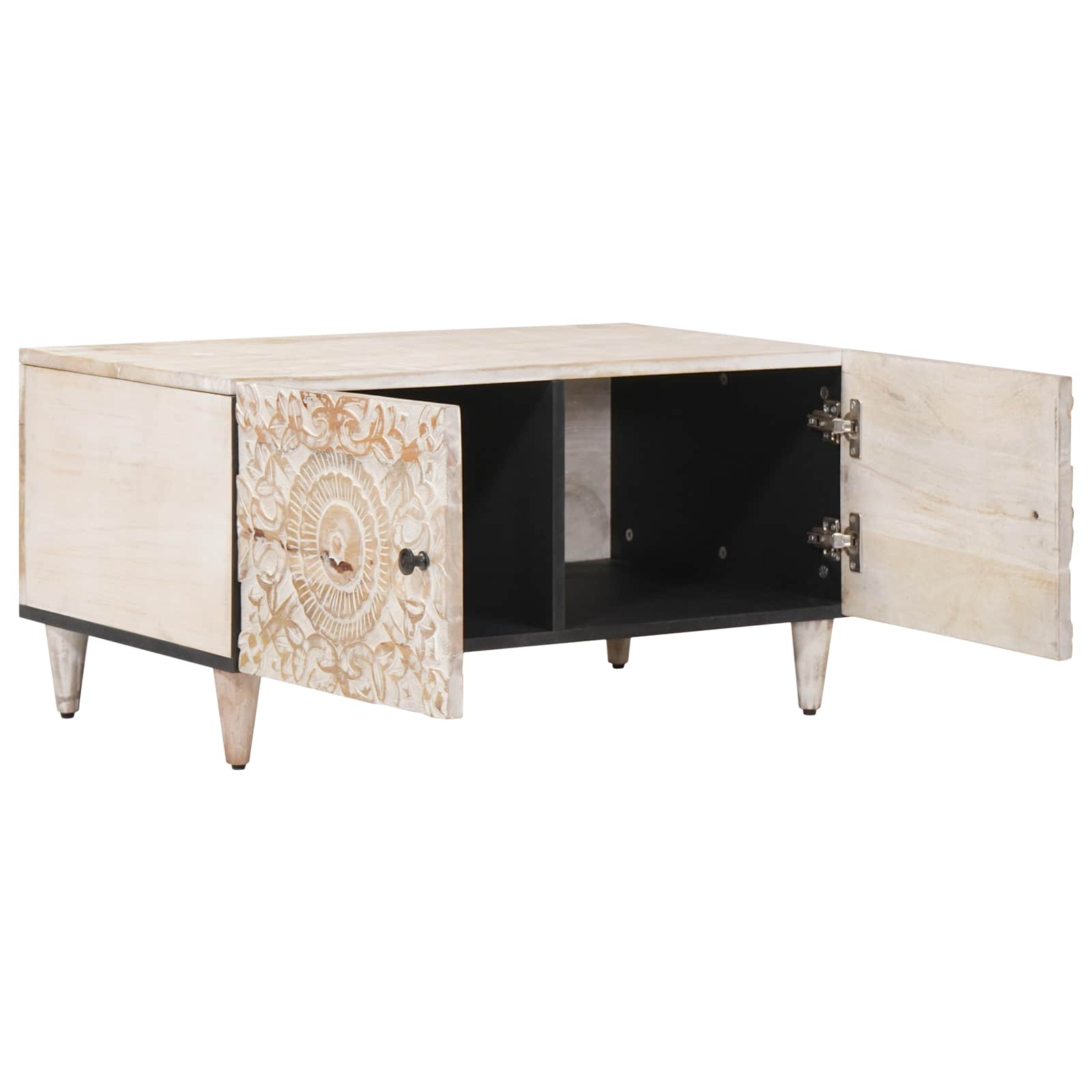 Mesa de Café 80 x 50 x 40 cm Madera de mango maciza