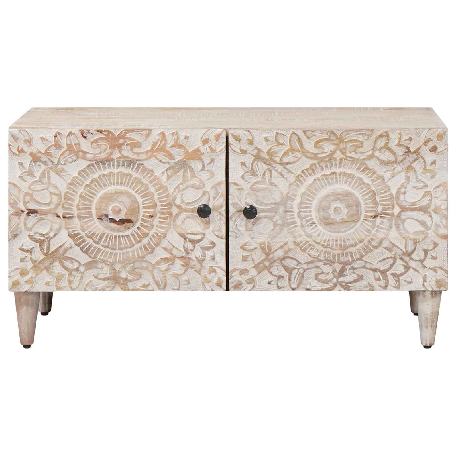 Mesa de Café 80 x 50 x 40 cm Madera de mango maciza