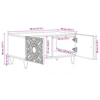 Mesa de Café 80 x 50 x 40 cm Madera de mango maciza