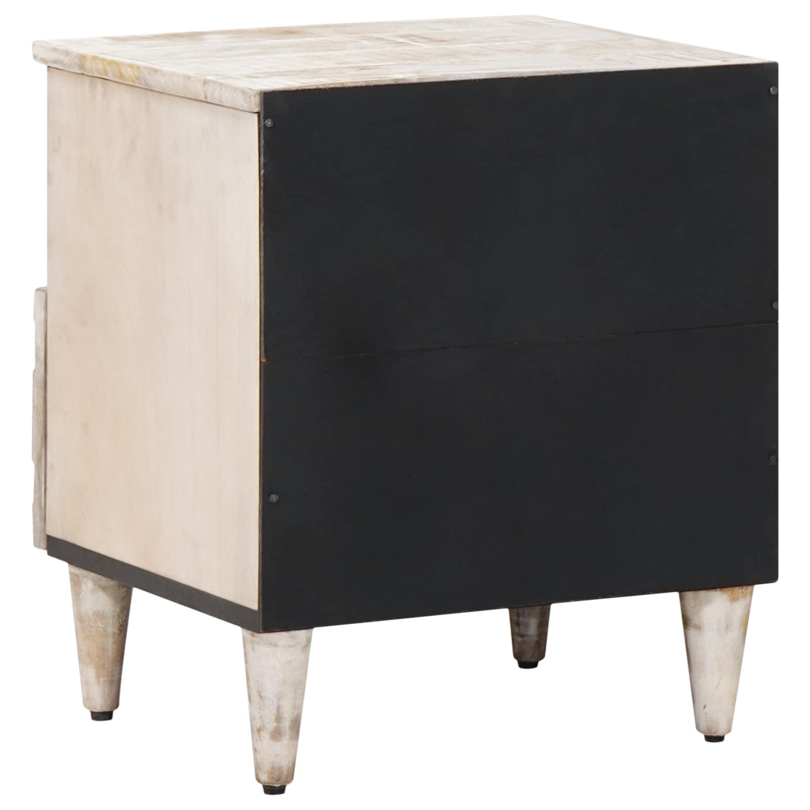 Mueble cama 2 pcs 40 x 33 x 46 cm Madera de mango maciza