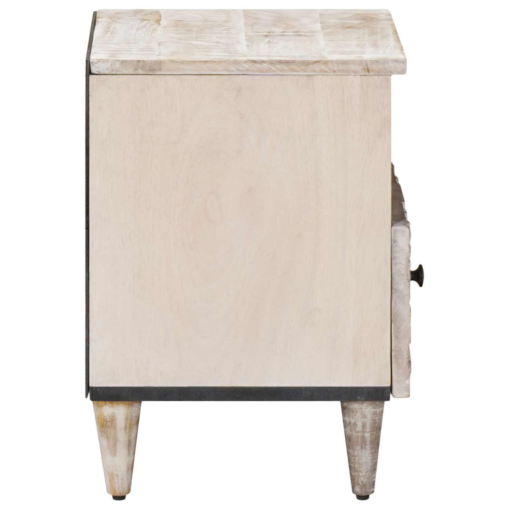 Mueble cama 2 pcs 40 x 33 x 46 cm Madera de mango maciza
