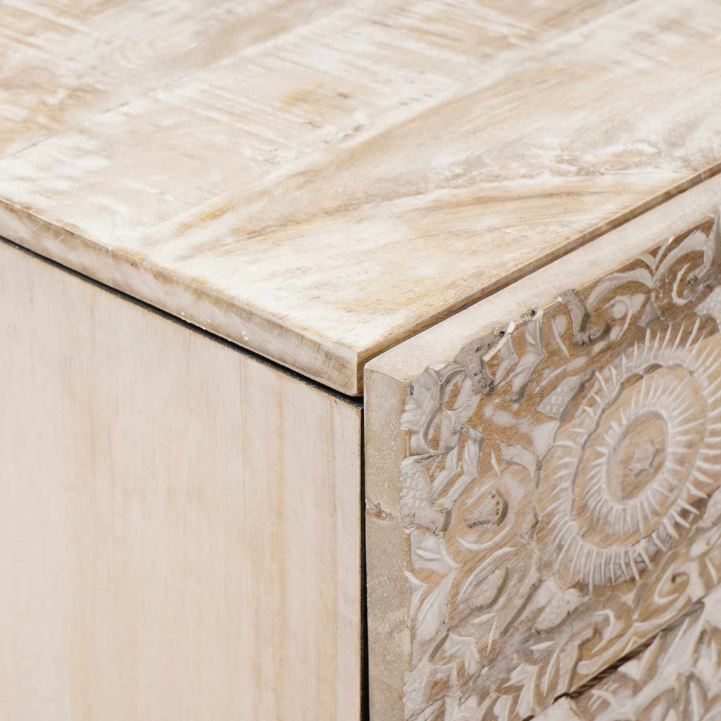 Mueble cama con cajón 50 x 33 x 60 cm Madera de mango maciza