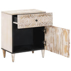 Mueble cama con cajón 50 x 33 x 60 cm Madera de mango maciza