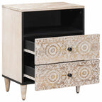 Mueble cama con cajón 50 x 33 x 60 cm Madera de mango maciza