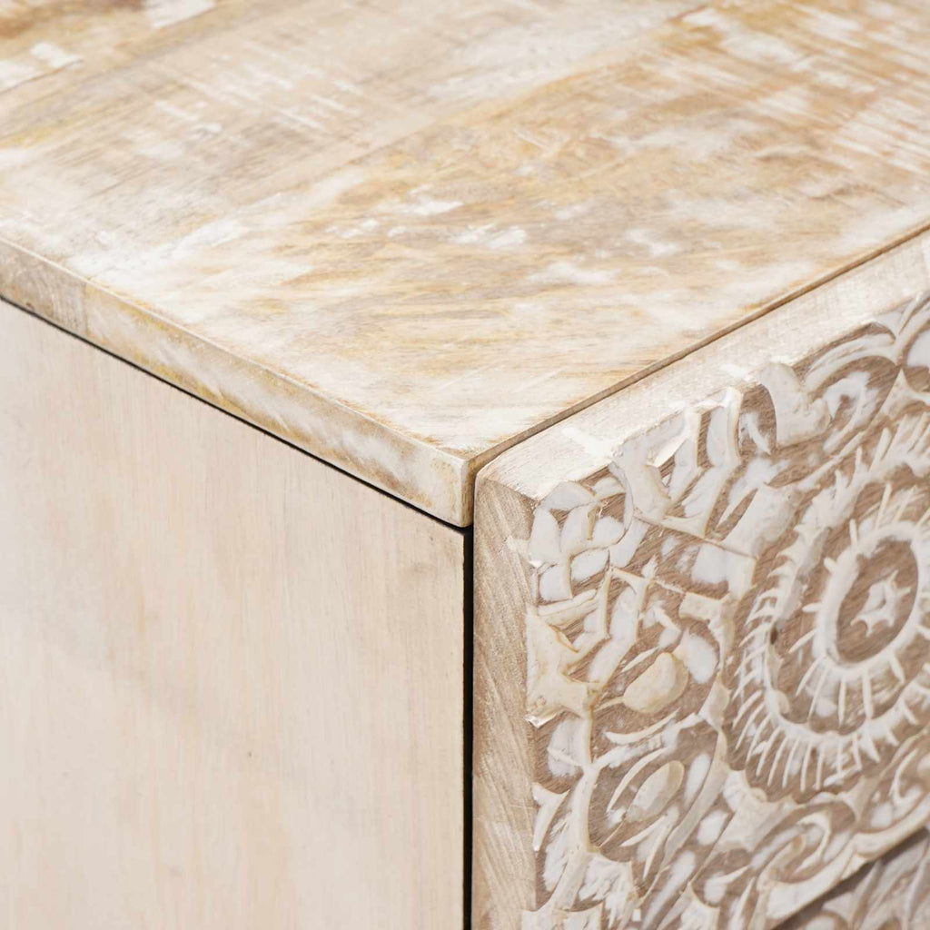 Mueble cama con cajón 50 x 33 x 60 cm Madera de mango maciza