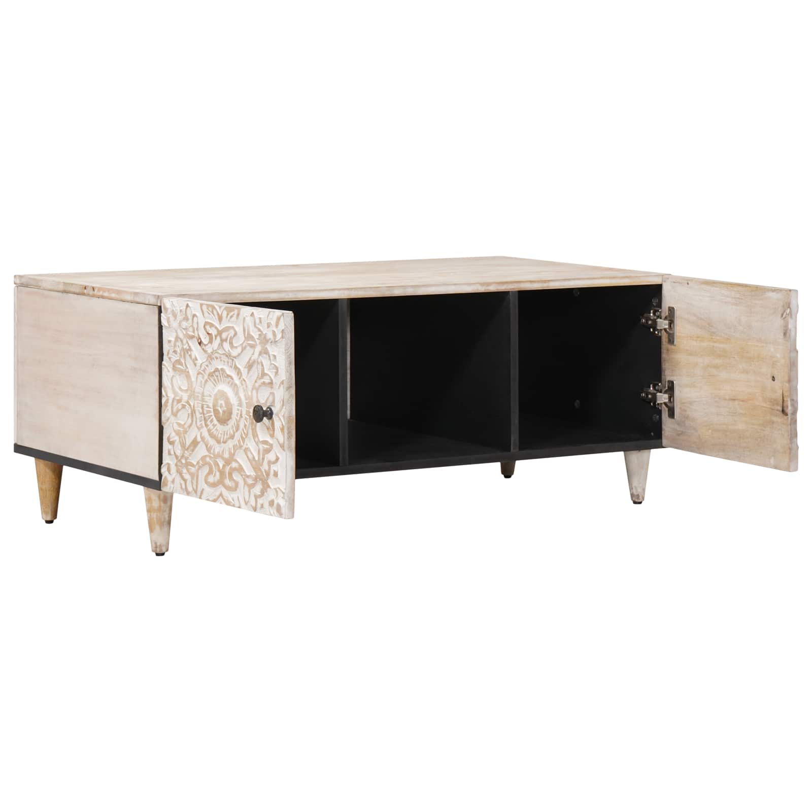 Mesa de Café 100 x 54 x 40 cm Madera de mango maciza