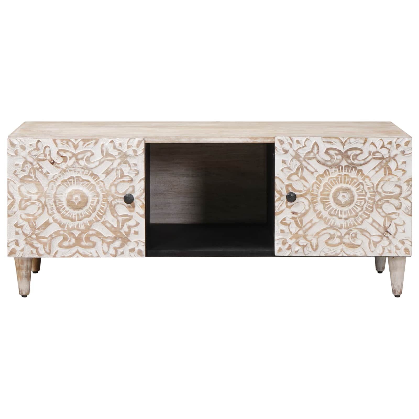 Mesa de Café 100 x 54 x 40 cm Madera de mango maciza