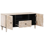 Mueble de TV 105 x 33,5 x 46 cm Madera de mango maciza