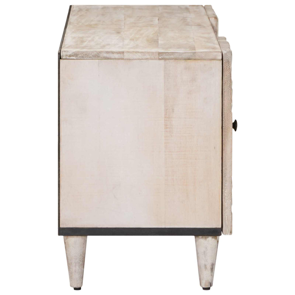 Mueble de TV 105 x 33,5 x 46 cm Madera de mango maciza