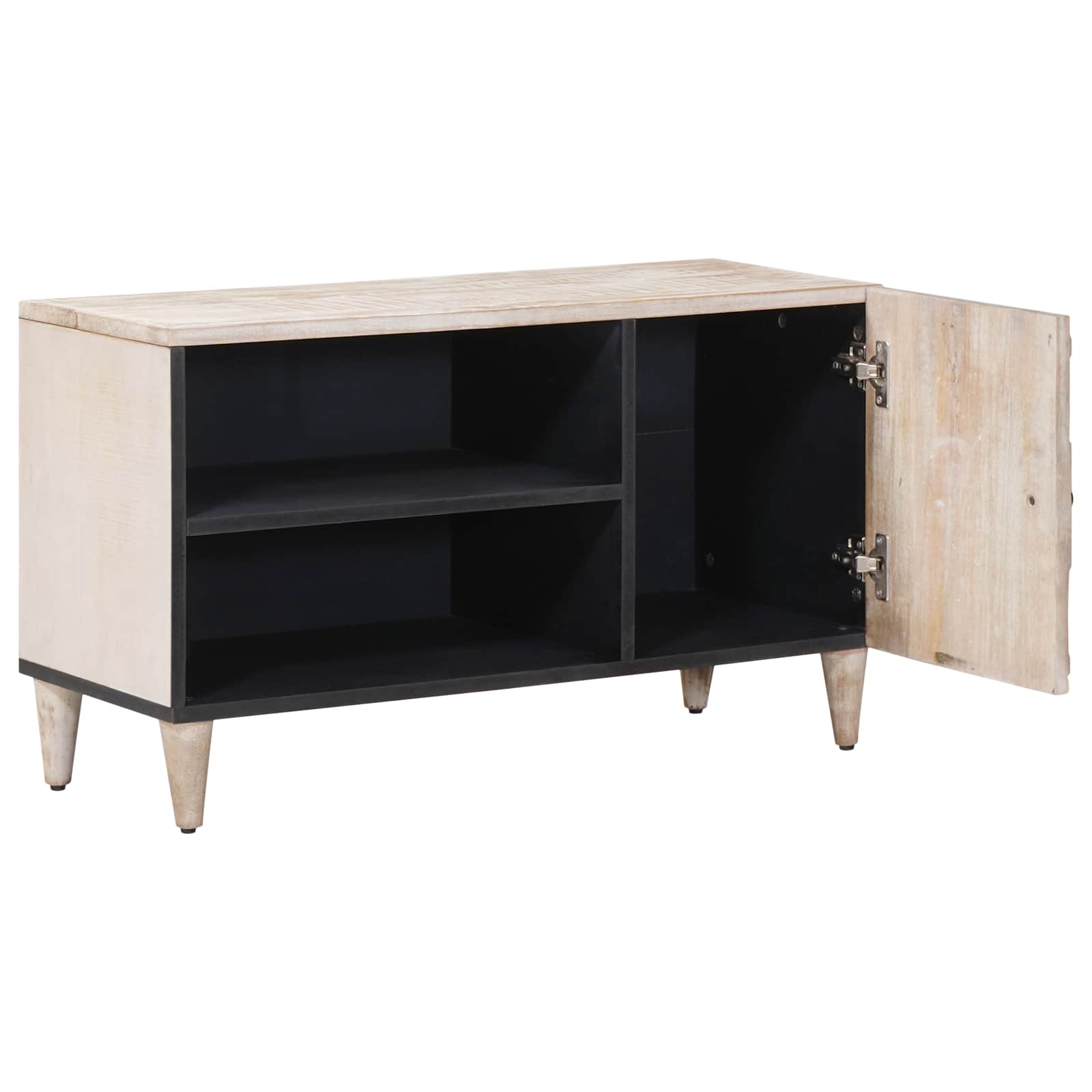 Mueble de TV 80 x 31,5 x 46 cm Madera de mango maciza
