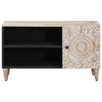 Mueble de TV 80 x 31,5 x 46 cm Madera de mango maciza