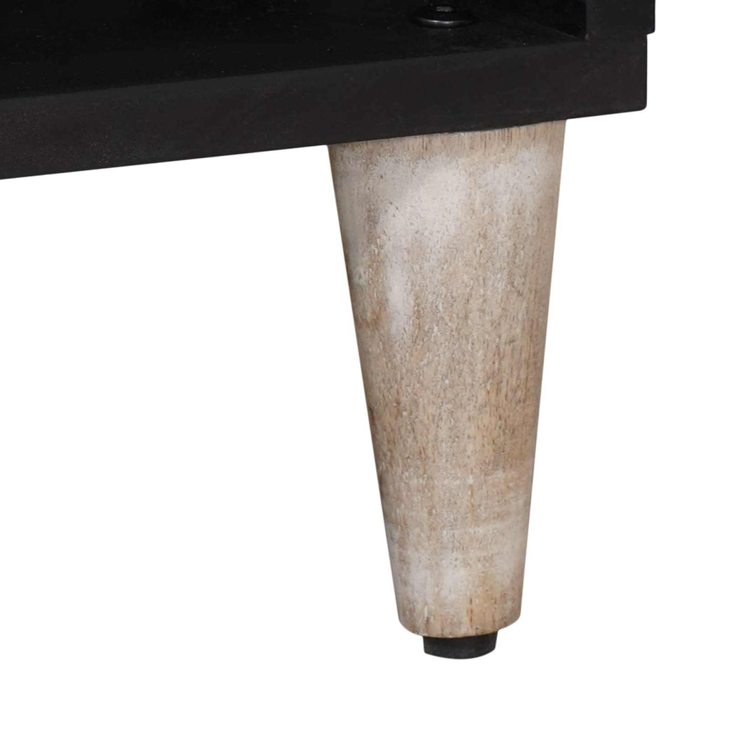 Mueble de TV 100 x 33,5 x 46 cm Madera de mango maciza