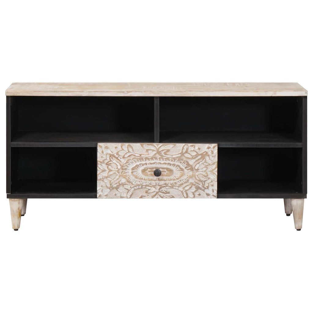 Mueble de TV 100 x 33,5 x 46 cm Madera de mango maciza