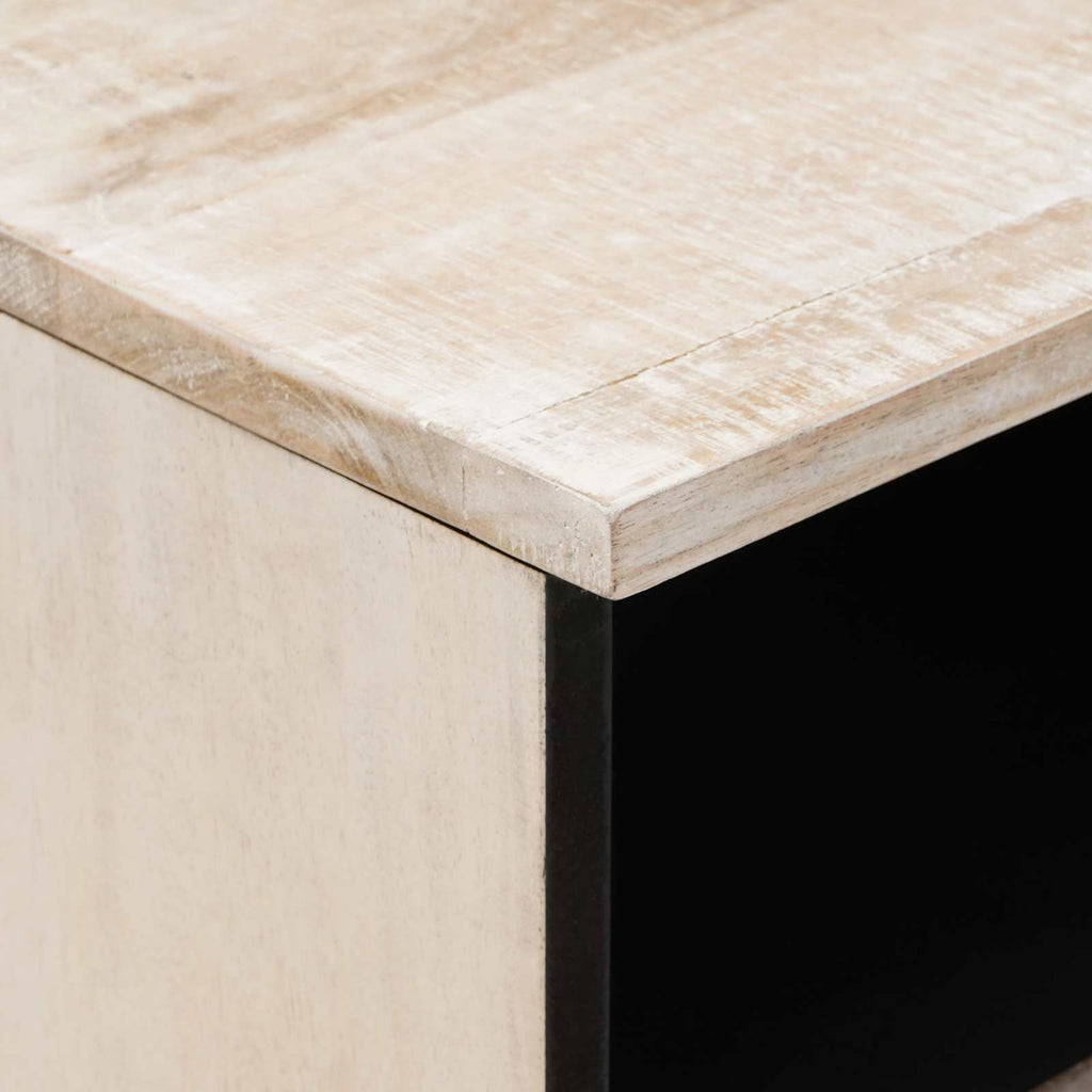 Mueble de TV 100 x 33,5 x 46 cm Madera de mango maciza