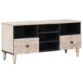 Mueble de TV 100 x 33,5 x 46 cm Madera de mango maciza