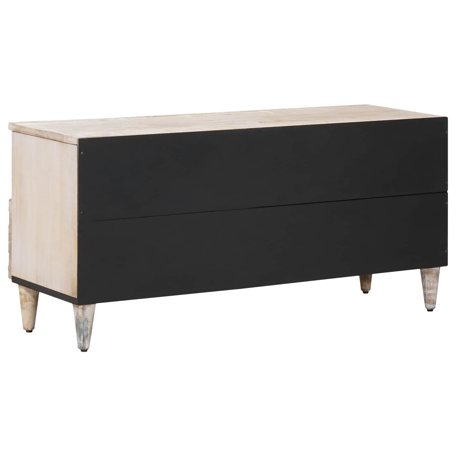 Mueble de TV 100 x 33,5 x 46 cm Madera de mango maciza