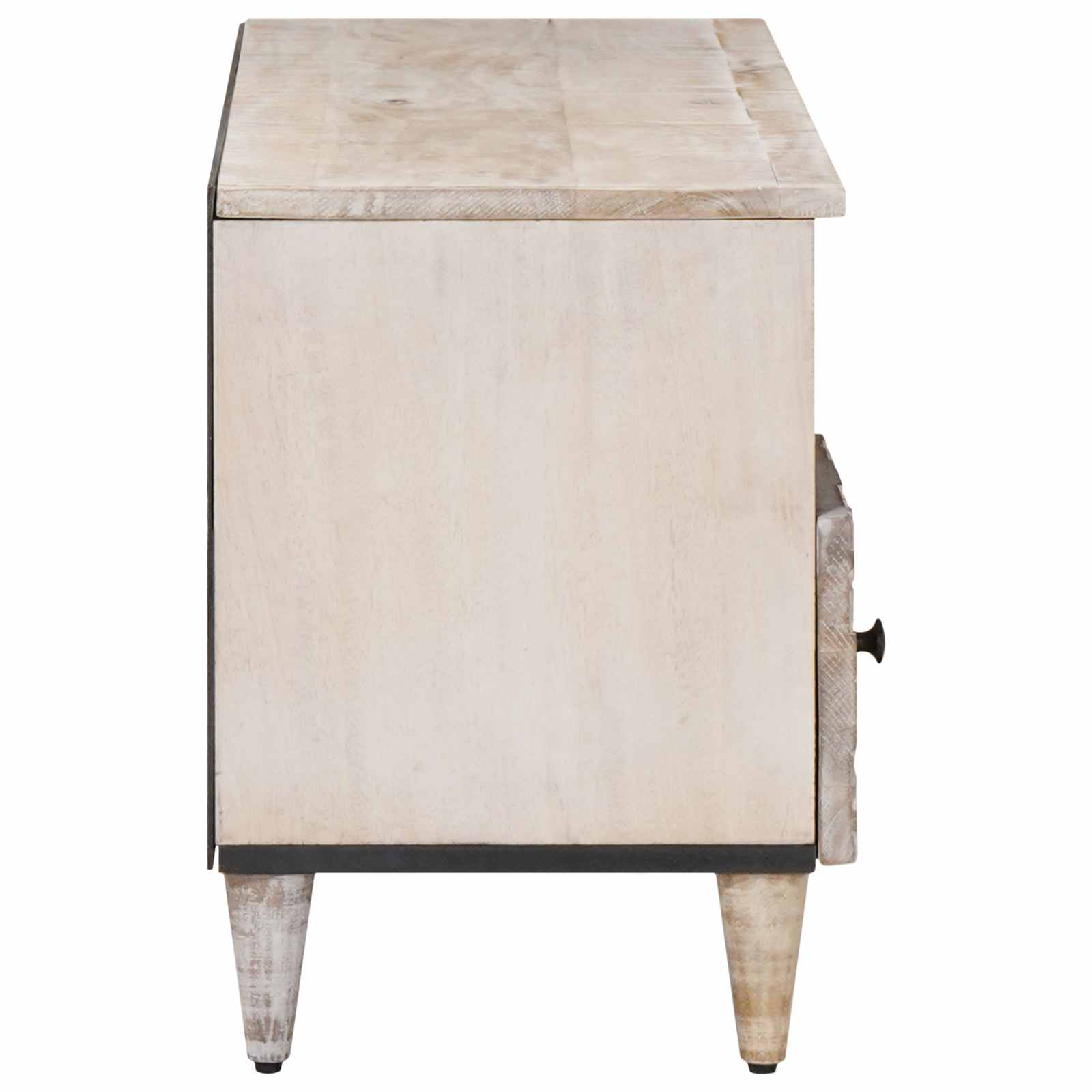 Mueble de TV 100 x 33,5 x 46 cm Madera de mango maciza