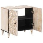 Mueble de lavabo para baño con almacenamiento 62 x 33 x 58 cm
