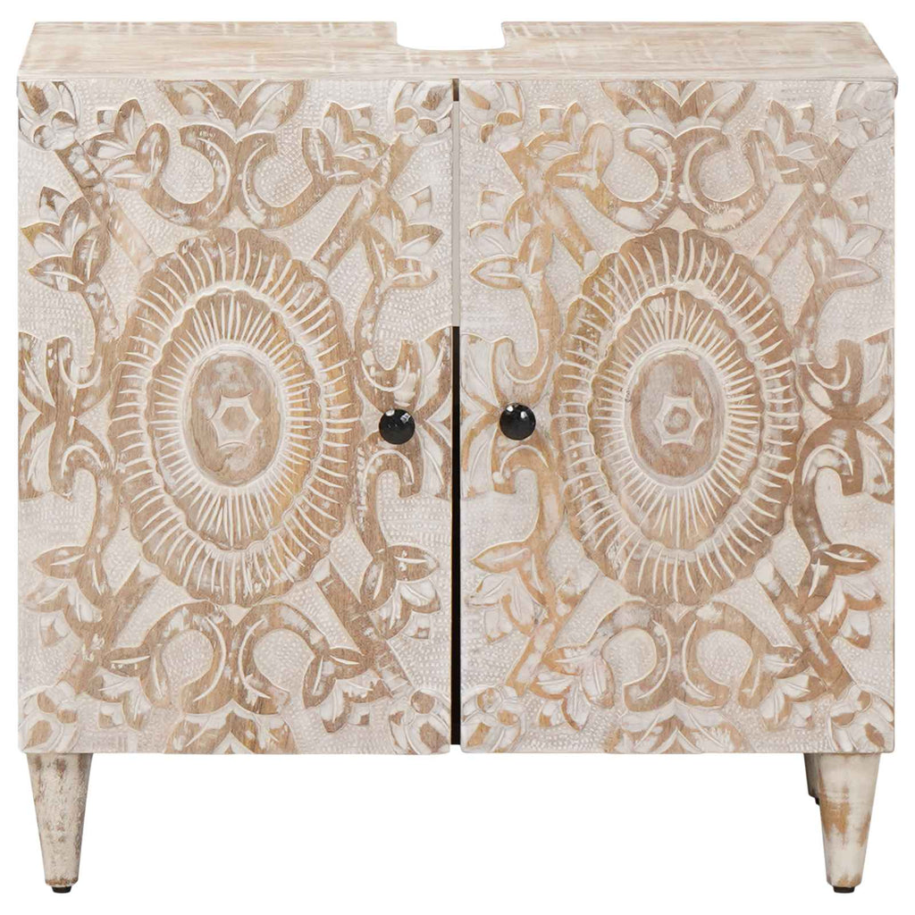 Mueble de lavabo para baño con almacenamiento 62 x 33 x 58 cm
