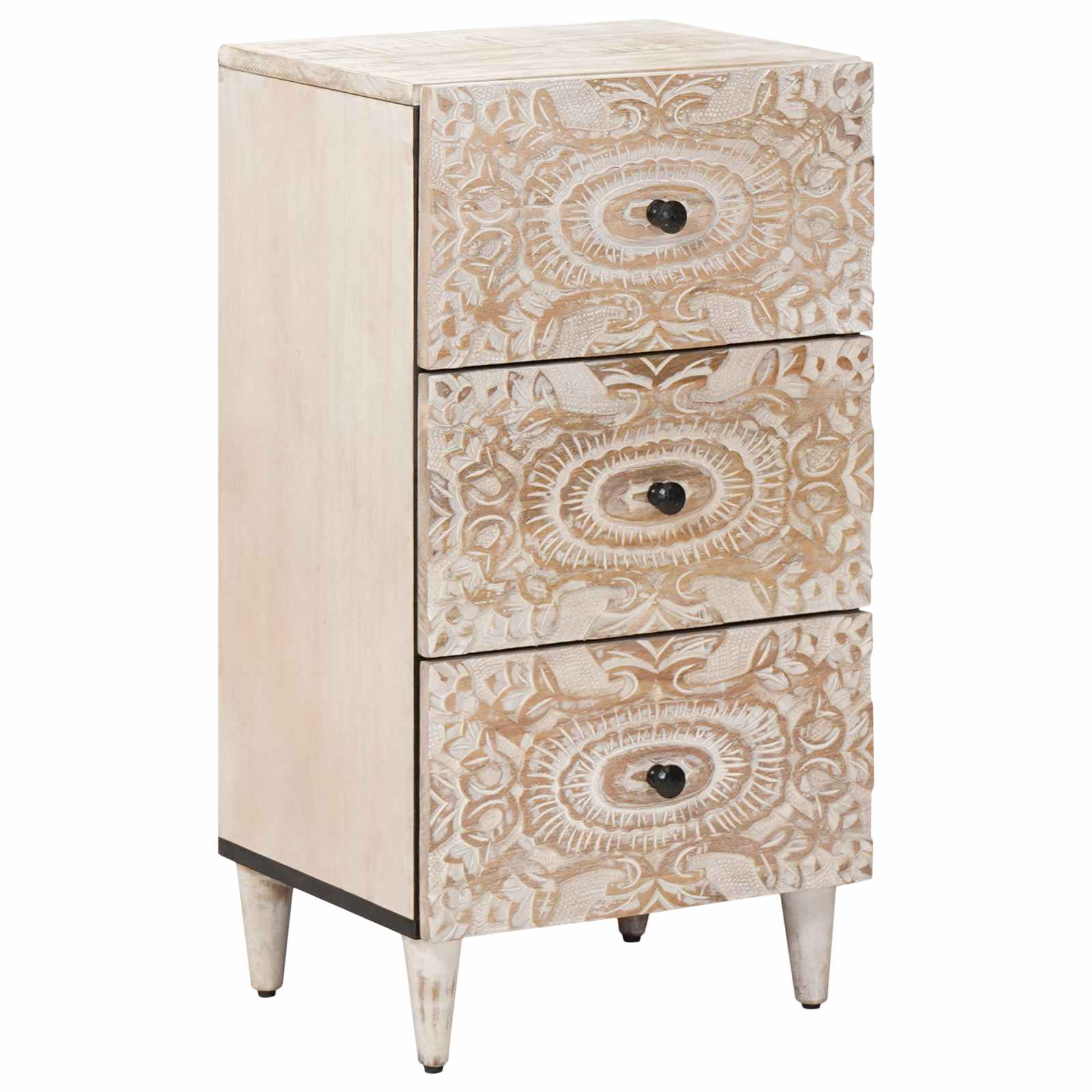 Aparador con cajón 40 x 33,5 x 75 cm Madera de mango maciza