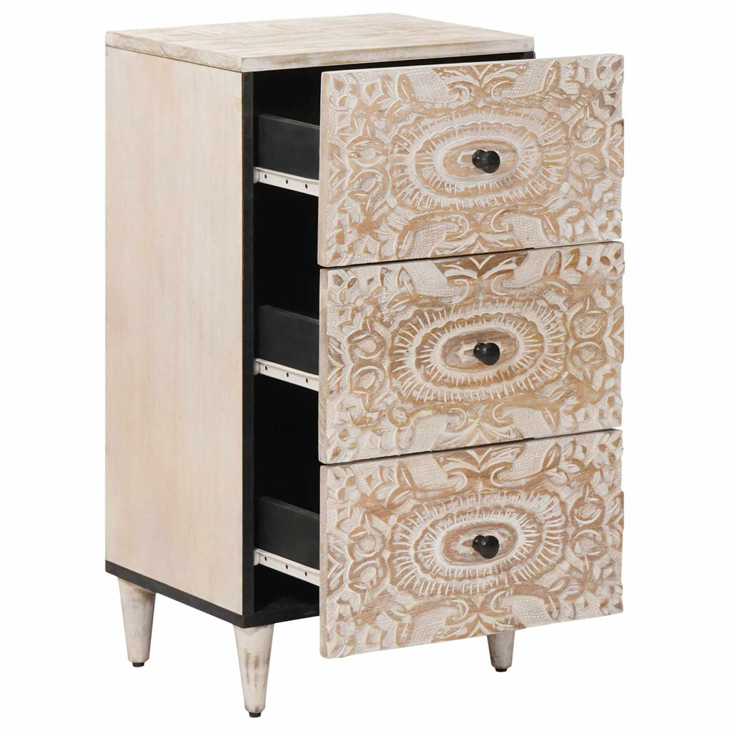 Aparador con cajón 40 x 33,5 x 75 cm Madera de mango maciza